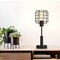 Industrial Desk Lamp with USB Interface Socket Metal Cage Shade